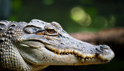 Obraz premium Close-Up of a Crocodile