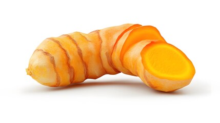 3D Turmeric icon on a white background