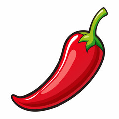 red chili vector