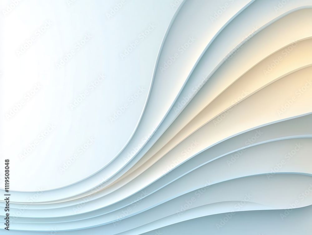 Poster simple background, soft flowing waves in a light gradient create an elegant background texture.