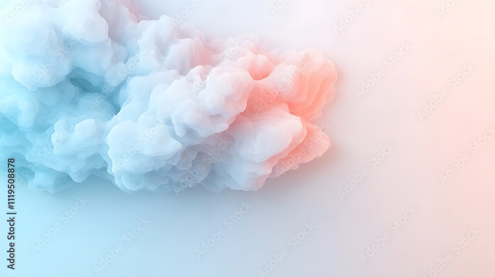 Poster soft environment of colorful smoke patterns abstract art with a creative viewpoint