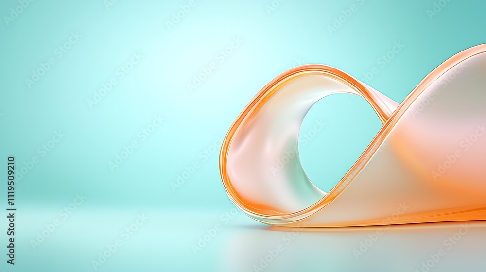 Poster dynamic abstract design fluid motion art in a calm digital space of visual harmony