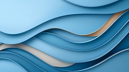 Abstract design of dynamic blue waves a modern digital creation exploring fluidity concepts