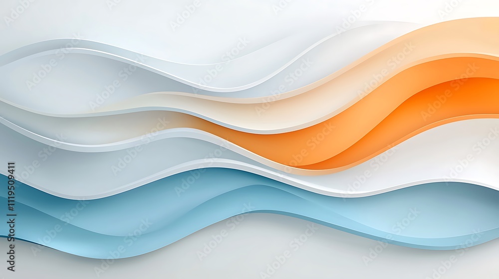 Poster creative wave patterns abstract art for minimalist indoor design and visual harmony