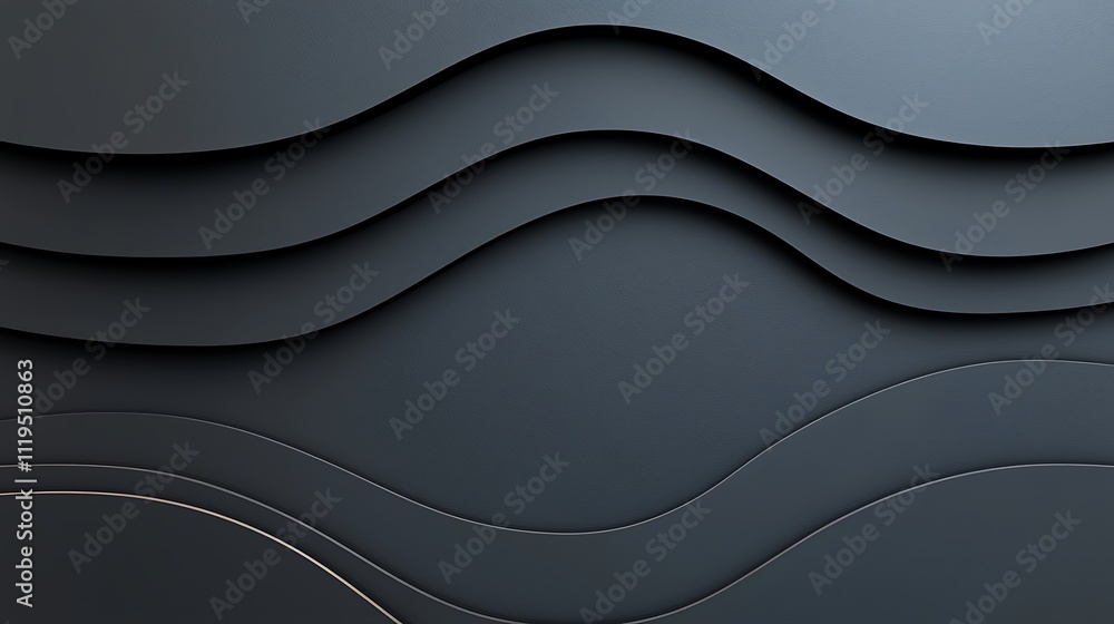 Poster close-up on dynamic waves exploring abstract digital art and modern creative environments