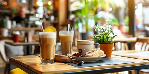 Savoring coffee moments a cozy urban  experience in city life