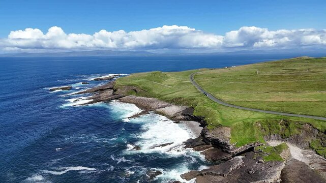 survol de Mullaghmore en Irlande