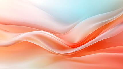 Obraz premium Artistic perspective on fluid waves modern digital design with soft colors and harmony