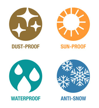 Multi-seasonal protection layer features, in circle shapes with negative space