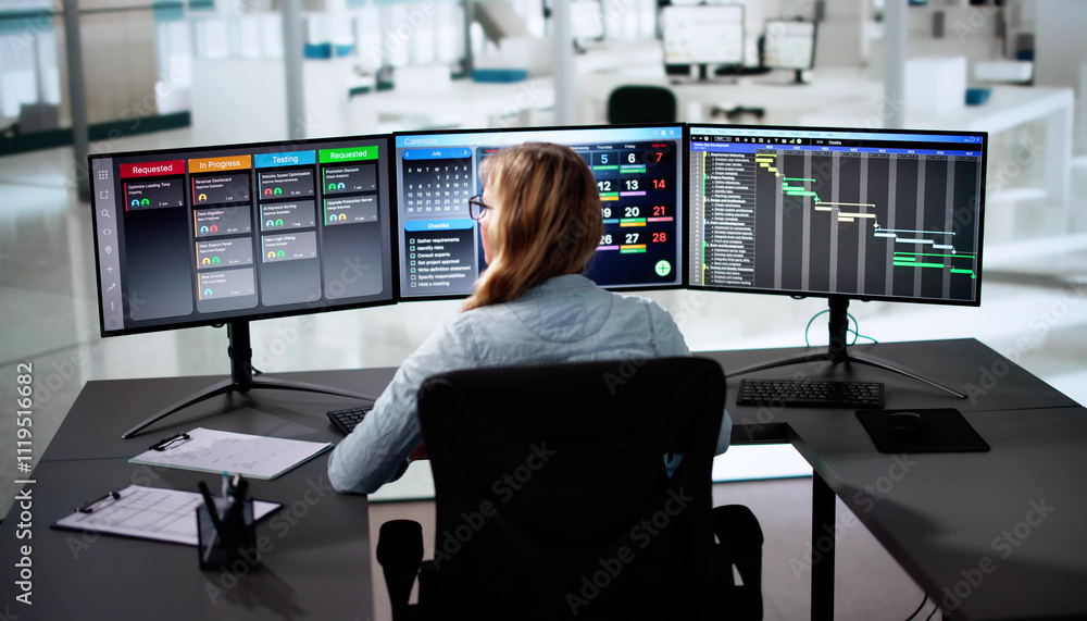 Poster kanban project management software
