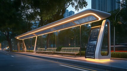 Urban Public Transport Solutions, Innovative Solar-Powered Urban Transport Station