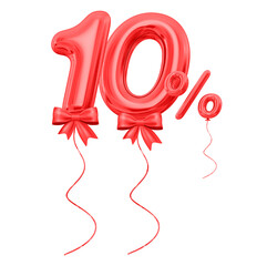 10 Percent Off Red Balloon 