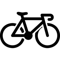 Simple vector icon bike