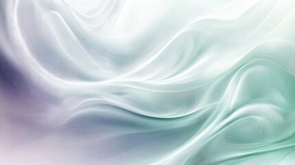 Fototapeta premium abstract background with soft gradient frosted glass featuring elegant curves in light green, silver, and pink. Transparent flowing design creates a modern, sophisticated atmosphere suitable for cover