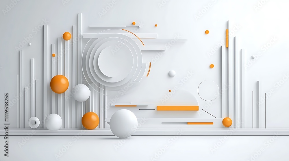 Poster bright environment in minimalist digital art dynamic abstract designs and modern concepts