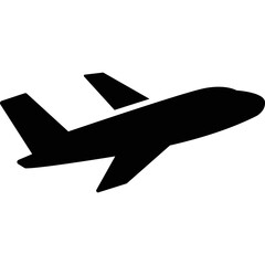 Simple vector icon airplane