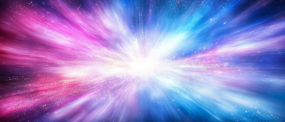 Cosmic Explosion of Colors in Abstract Space Scene