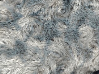 Blue fur texture background