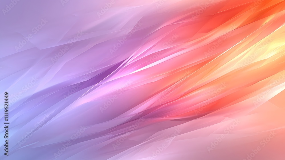 Aufkleber modern digital art vibrant abstract waves of color in a dynamic background design