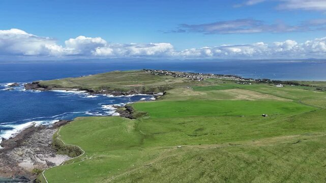 survol de Mullaghmore en Irlande