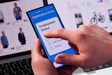 Online Application Form On Mobile Phone