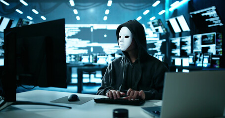 Hacker Stealing Data From Computer