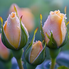 Dew-Kissed Rosebuds