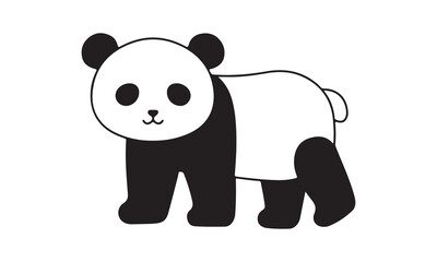 red panda vector illustration -Cricut Isolated on white background Vector illustration for Cutting Machine,Typography Calligraphy , Silhouette Cameo, Hand drawn lettering phrase isolated on white back