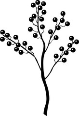 Silhouette Winterberry Holly