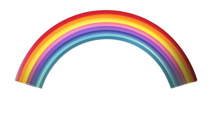 rainbow arc on transparent background