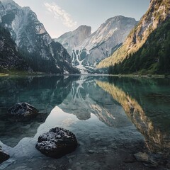 Mountain Lake Reflection