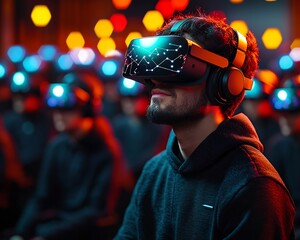 Virtual Math Class with 3D Shapes and Graphs in Hands On VR Learning Experience