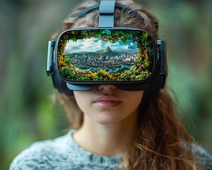 Immersive Virtual Geography Lesson Exploring World Landscapes from a Bird s Eye View