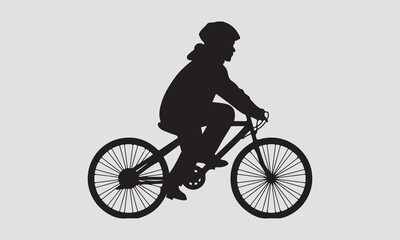 Obraz premium Cycling vector illustration-Cricut Isolated on white background Vector illustration for Cutting Machine,Typography Calligraphy , Silhouette Cameo, Hand drawn lettering phrase isolated on white backgro