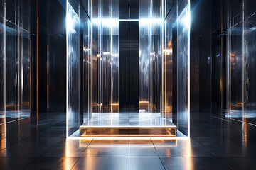 Modern Architectural Interior Design with Podium
