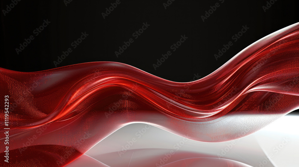 Poster dark red swoosh abstract background.