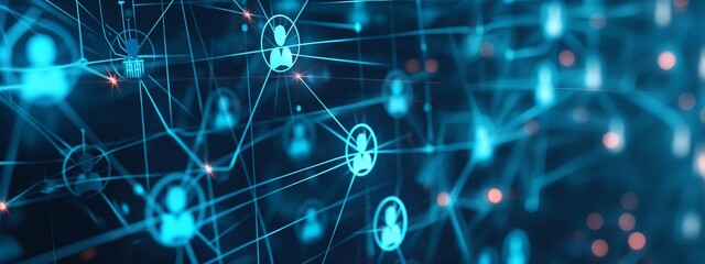 blue abstract HR background