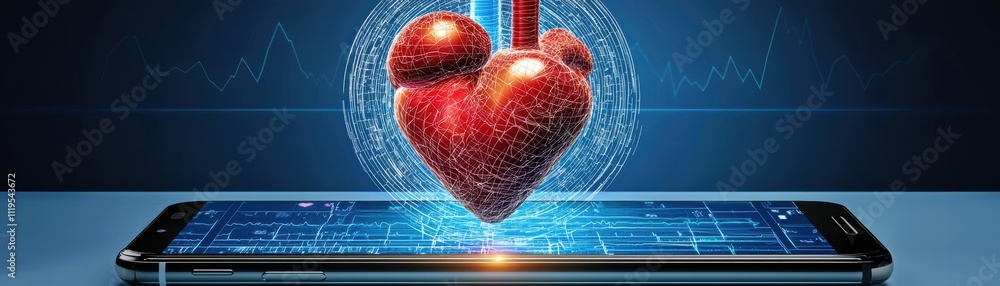 Aufkleber ai-driven mobile app enhances heart health monitoring in real-time digital health environment futuri