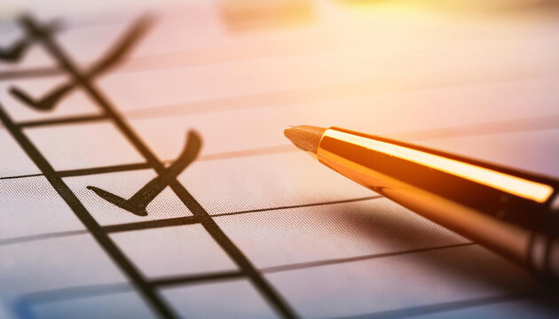 Close-Up of Check and Verification Elements