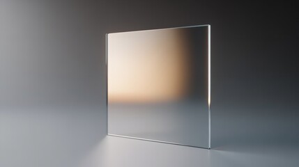 3D Blank Frame Clear Reflection Effect Wallpaper Background