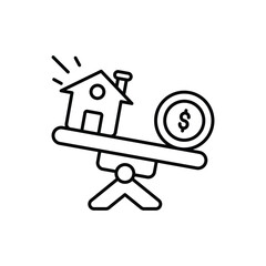Home Trading vector icon