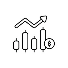 Market Growth vector icon
