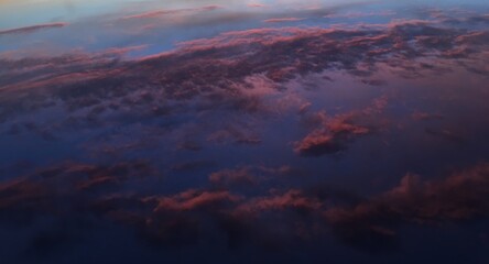 sunset over the world