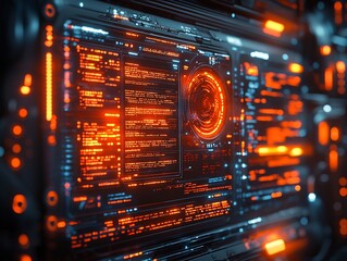 Futuristic Insurance Policy Showcasing Layered Liability Coverage for Businesses