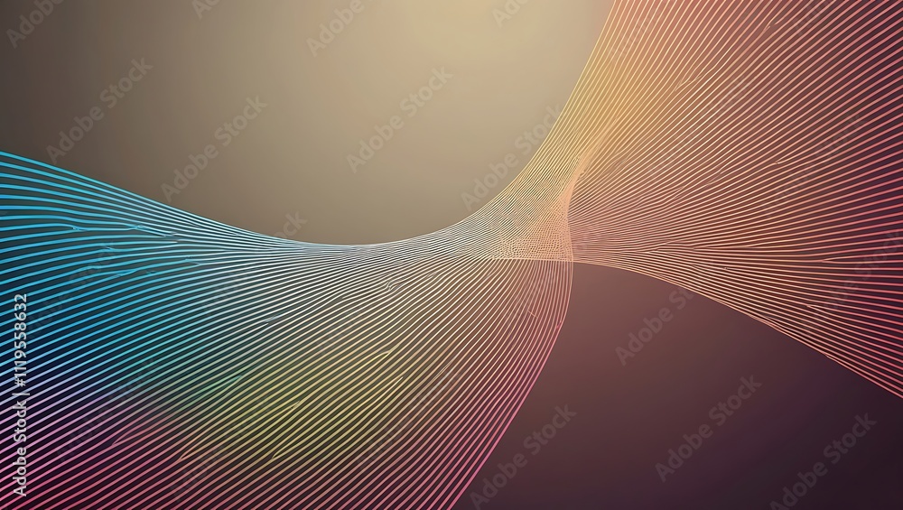 Poster Abstract colorful smooth gradient background. Generative Ai.
