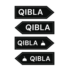various qibla mosque sign