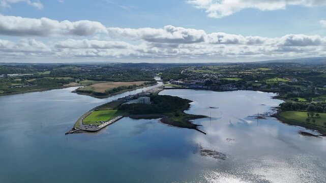 montagne Croagh Patrick en Irlande et Clew Bay pr&egrave;s de Westport