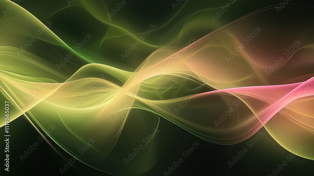 Poster elegant dynamic dark background with smooth wave patterns in grainy texture