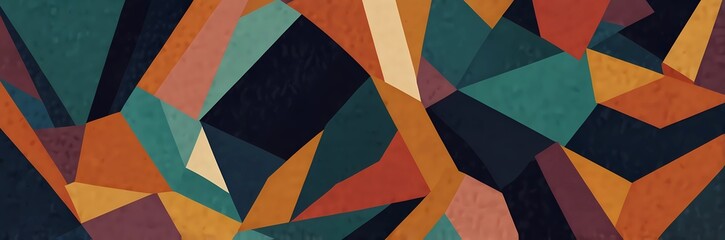Abstract background with Geometric shapes and triangles Earthly tone colores
