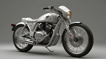 Obraz premium wrapped bike isolated in white